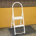 Light Duty White 2 Step Folding Step Stool